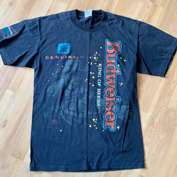 Budweiser Black King of the Rodeo Single stitch tee - Picture 1 of 5